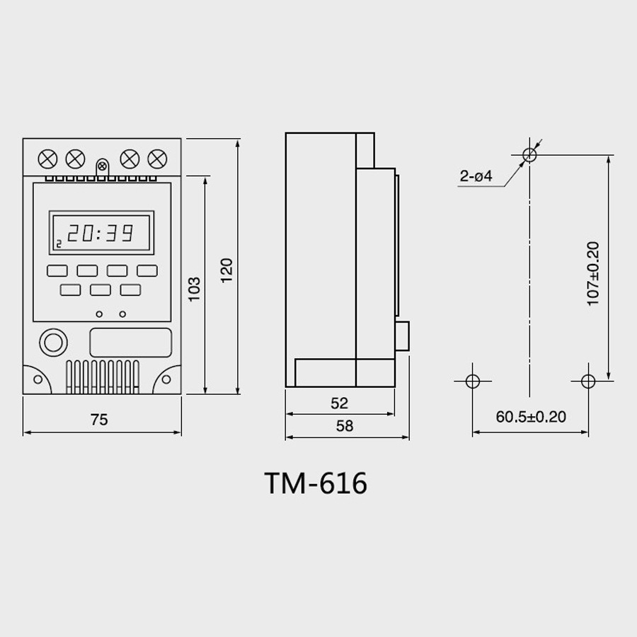 TM616 微电脑时控开关导轨安装17次时间控制器智能时间控制开关