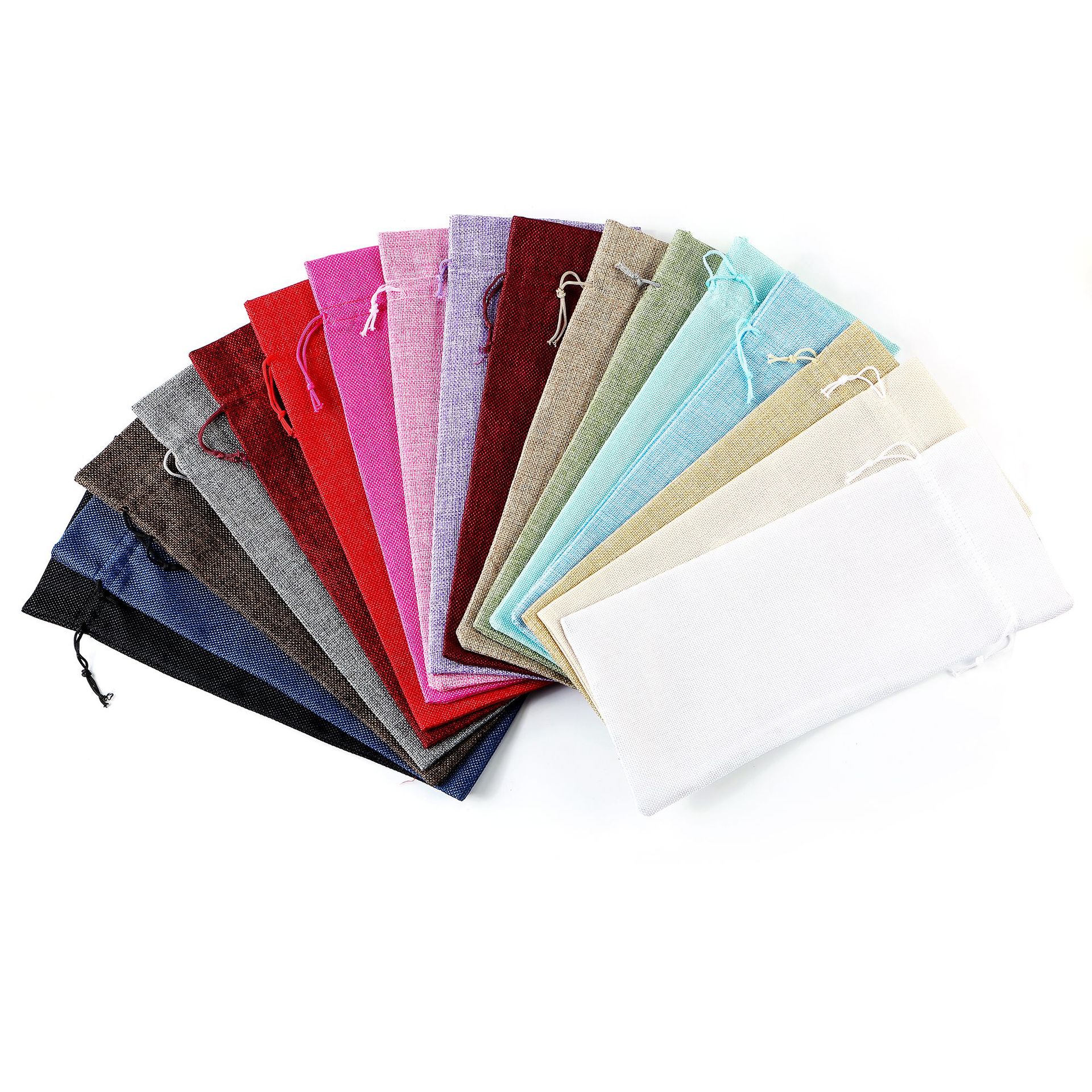 Linen wine bags Wholesale Linen wine bags Champagne fruit wine linen wine bottle sets linen bunches wine bags Wholesale