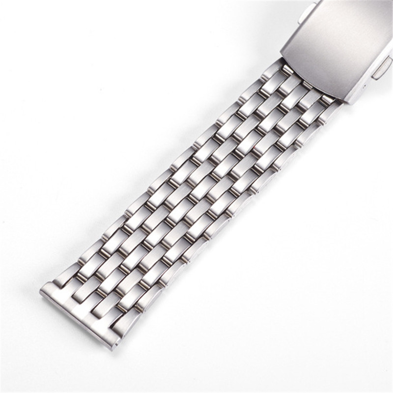 G02 seven beads stainless steel watch with steel strap watch accessories men's watch steel strap metal bracelet 20mm22mm