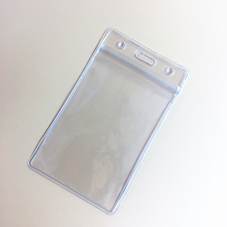 Factory wholesale PVC soft badge cover waterproof card certificate student card cover transparent exhibition PVC card cover card cover
