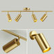 Golden spotlights Nordic style living room cafe bar restaurant cloakroom ceiling mounted track lights