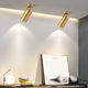 Golden spotlights Nordic style living room cafe bar restaurant cloakroom ceiling mounted track lights
