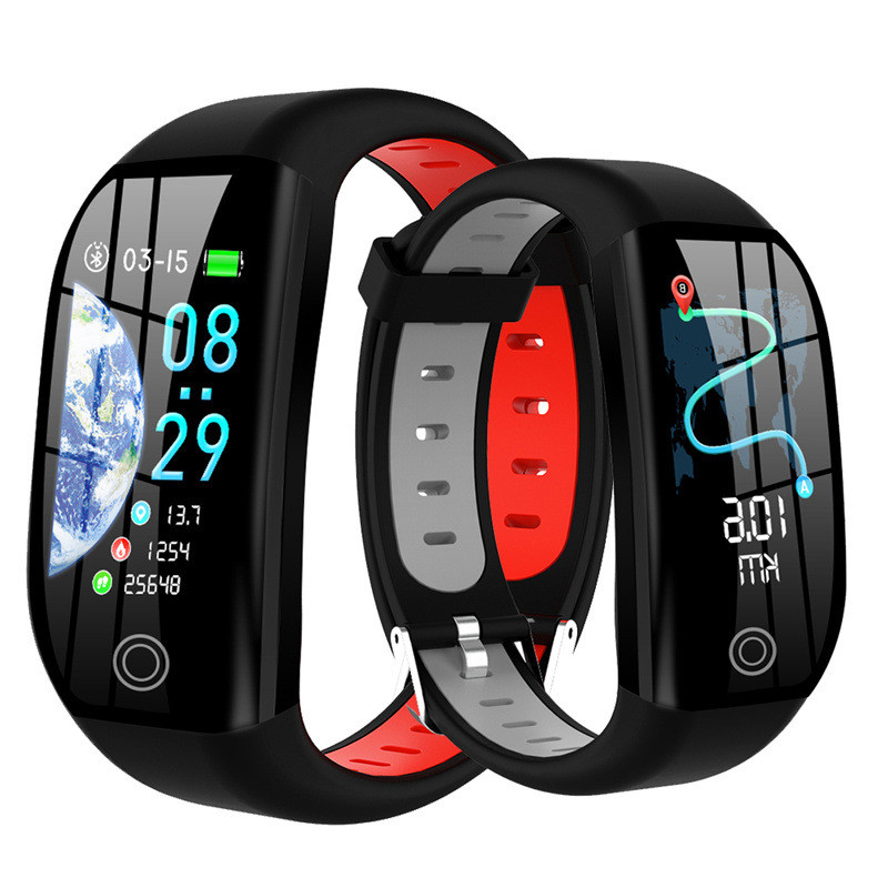Hot F21 smart bracelet new large screen Bluetooth watch GPS track heart rate blood pressure information reminder long standby