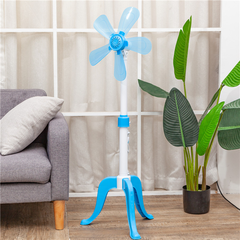 Floor-standing retractable electric fan small vertical tripod floor fan household five-leaf generation
