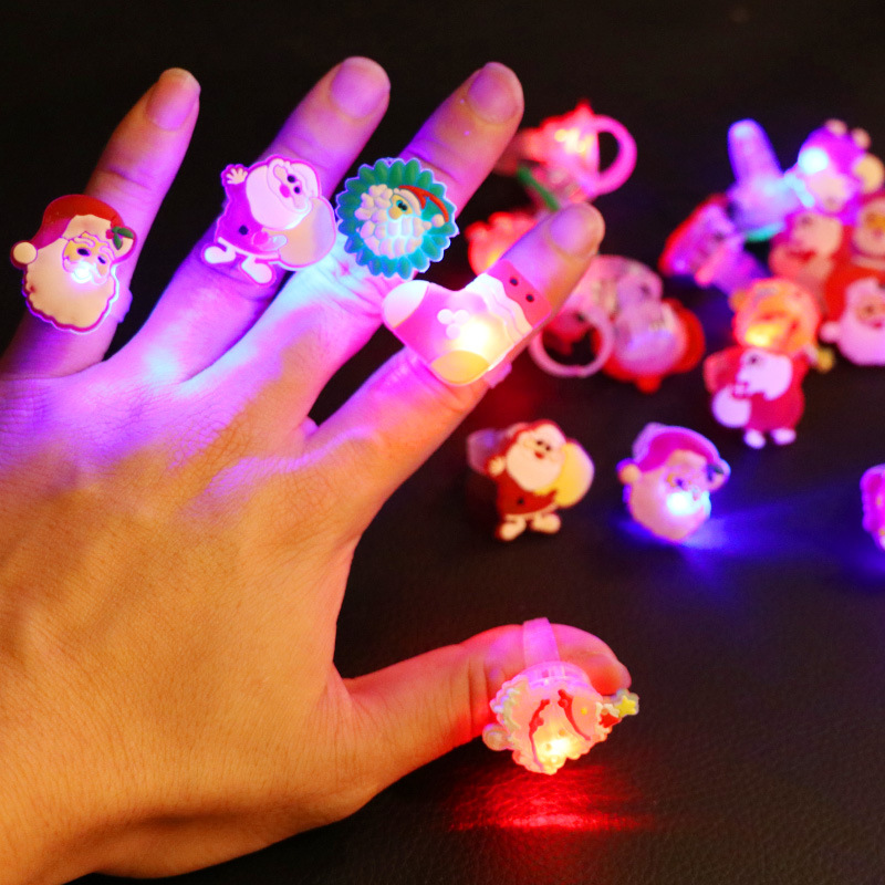 Luminous Halloween ring led flash pumpkin ghost lights colorful bracelet toys children's small gifts wholesale