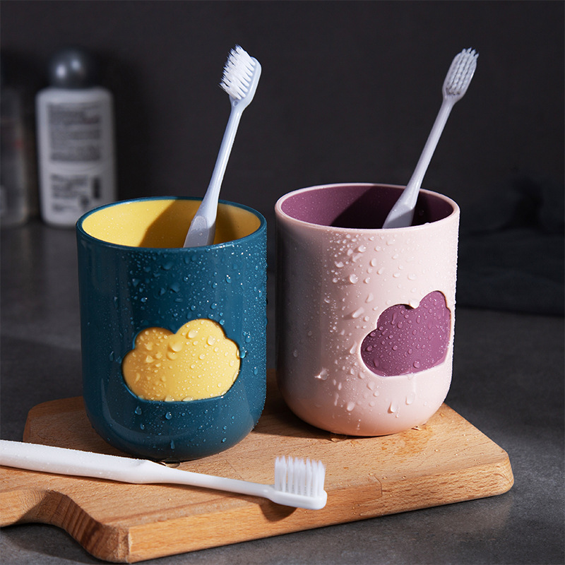 Independent Design Environmental Cloud Gargle Cup Nordic Simple Couple's Toothbrush Cup Household Water Cup Wash Cup