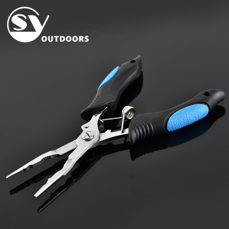 Factory direct stainless steel multi-function pointed mouth fishing tongs fishing line scissors/fishing tongs quality outdoor fishing gear
