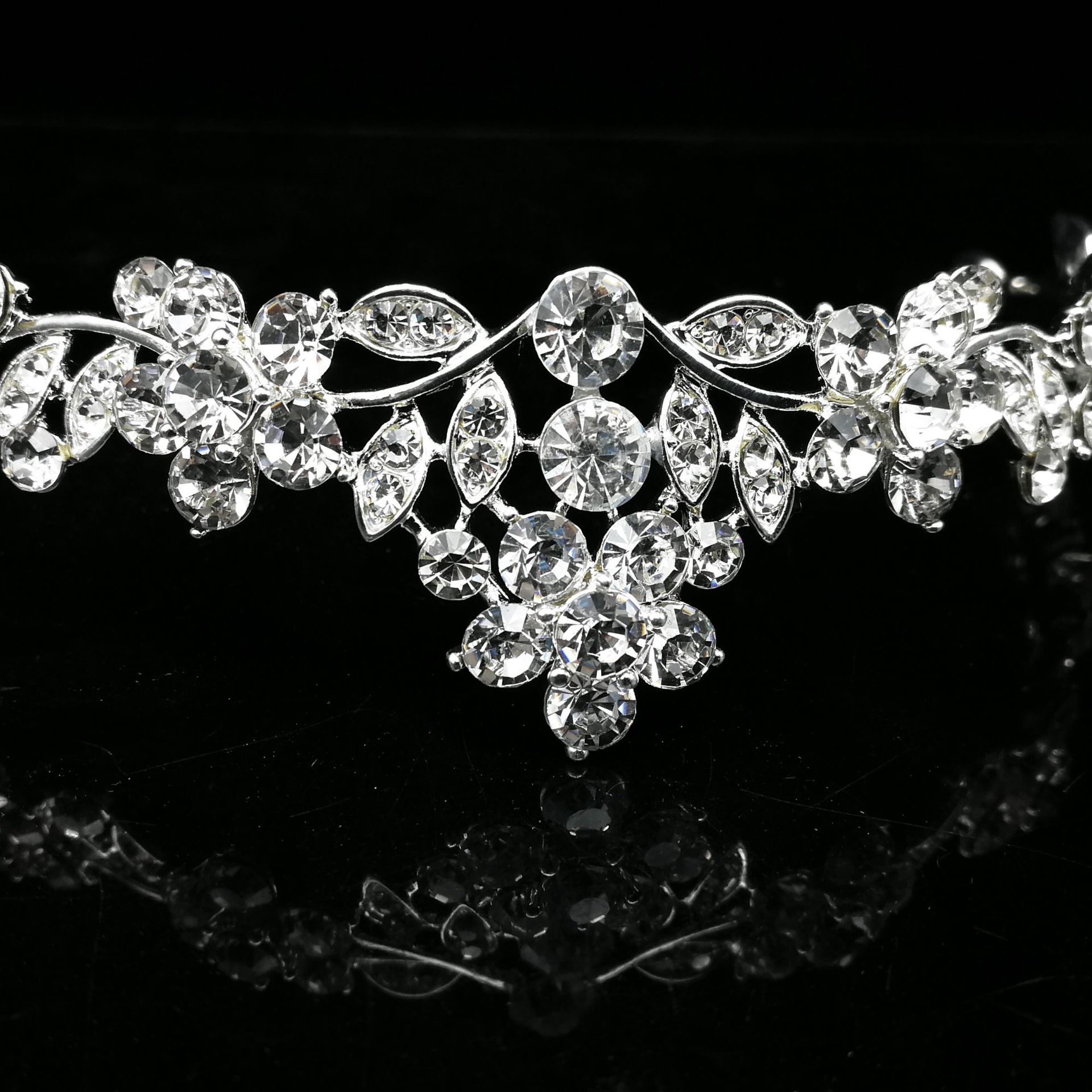 New Alloy Small Crown Bride Headwear Rhinestone Crown Headband Crown Hair Accessories Crown Same Style