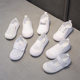 Children's White Shoes South Heron Dance Shoes Boys and Girls Kindergarten Indoor Shoes White Mesh Shoes Comfortable Breathable Cloth Shoes