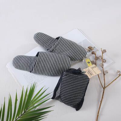 Wuyin Japanese Style Home Slippers Travel Portable Soft Bottom Slippers Hotel Comfortable Non-Slip Cotton Slippers Indoor