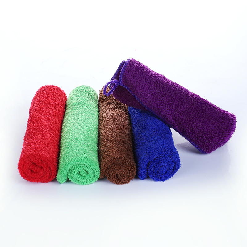 Coral fleece cloth square thick 400g 30*40 cleaning cloth cleaning cloth kitchen cloth wholesale factory outlet