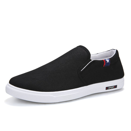Summer Breathable Canvas Men's Shoes Old Beijing Cloth Shoes Men's Casual Sneakers Sneakers Lazy Slip-on All-match Trendy Shoes