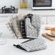 Microwave oven gloves thickened gloves heat insulation Kitchen home oven gloves
