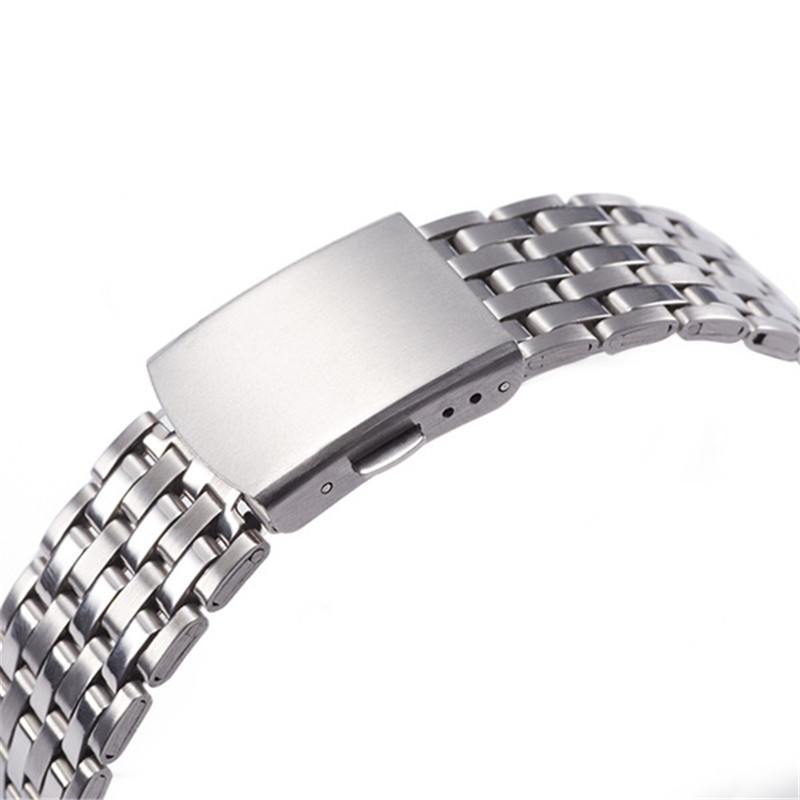 G02 seven beads stainless steel watch with steel strap watch accessories men's watch steel strap metal bracelet 20mm22mm