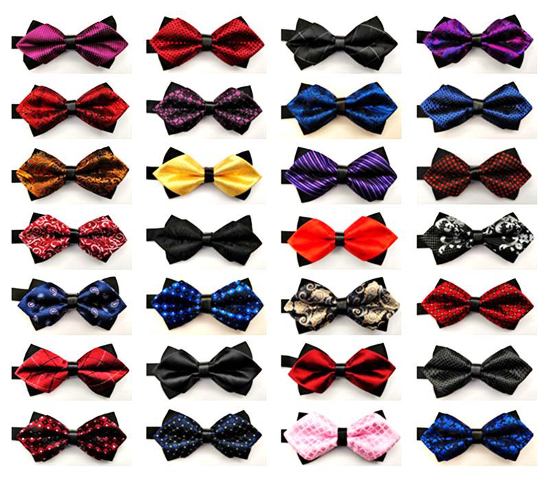 Spot direct selling pointed bow tie wedding Best Man Group business bow tie group performance double bow knot dress fashion