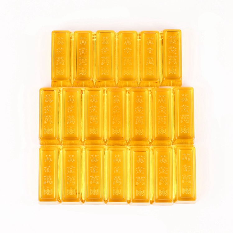 A large number of spot wholesale yellow crystal gold bar gold brick gold bar crafts