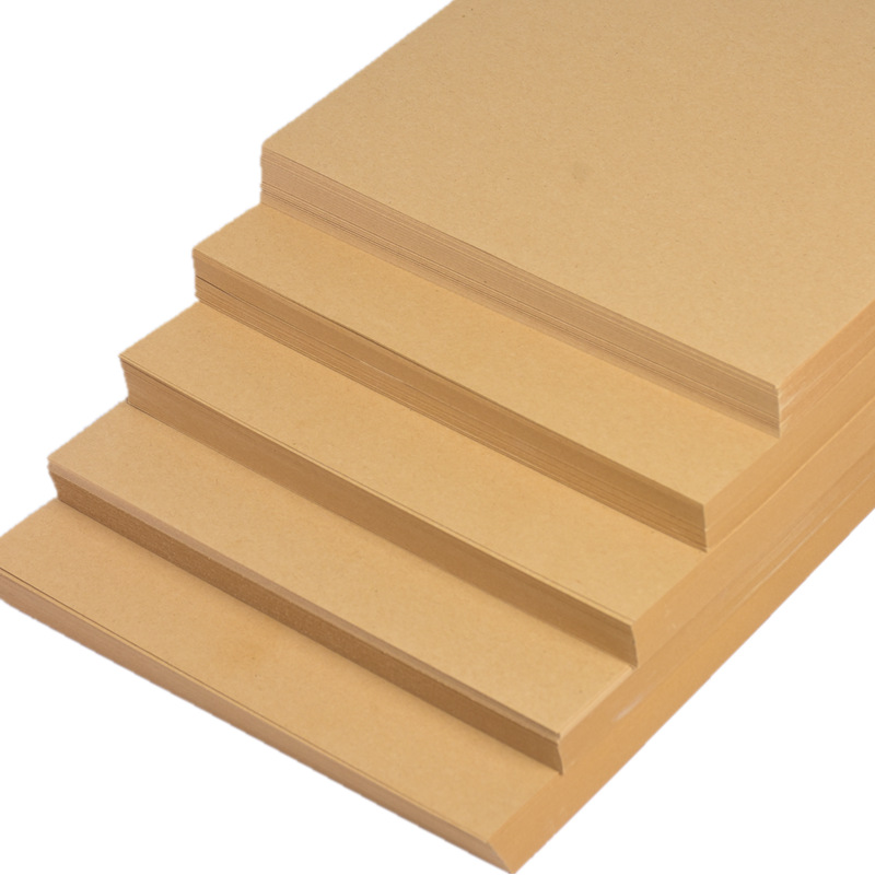 Factory direct A4/a3 pure wood pulp Kraft paper 200g thick hard 70g Kraft painting paper origami cardboard 8K4K