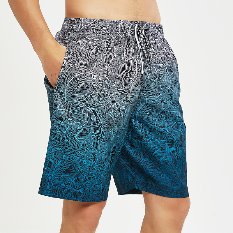 Cross-border for Europe and the United States large size 5 pants quick-drying shorts Beach surfing gradient beach pants men's swimming trunks