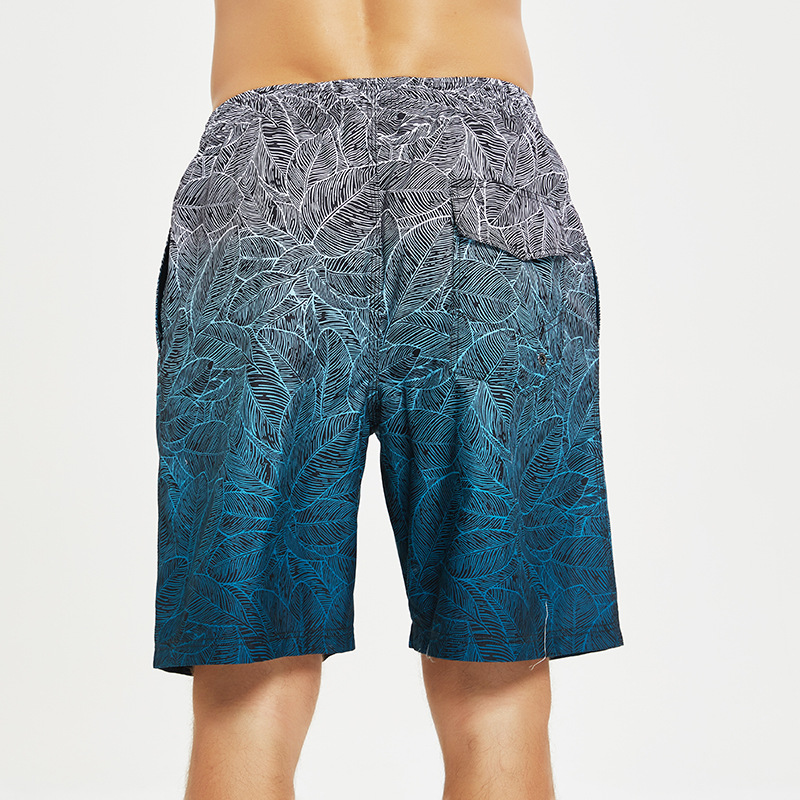Cross-border for Europe and the United States large size 5 pants quick-drying shorts Beach surfing gradient beach pants men's swimming trunks