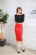 Foreign trade explosions Europe and the United States hot OL matte leather high waist skirt tight hip skirt stretch skirt plus size