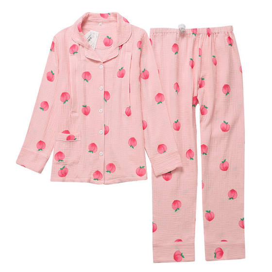 40 Cotton Crepe Double Gauze Washed Cotton Printed Cotton Texture Crepe Maternal and Infant Home Clothes Pajamas Women's Fabric