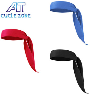 European and American Outdoor Solid Color Sports Antiperspirant Headscarf Running Tennis Basketball Fitness Pirate Headband Solid Color Trend