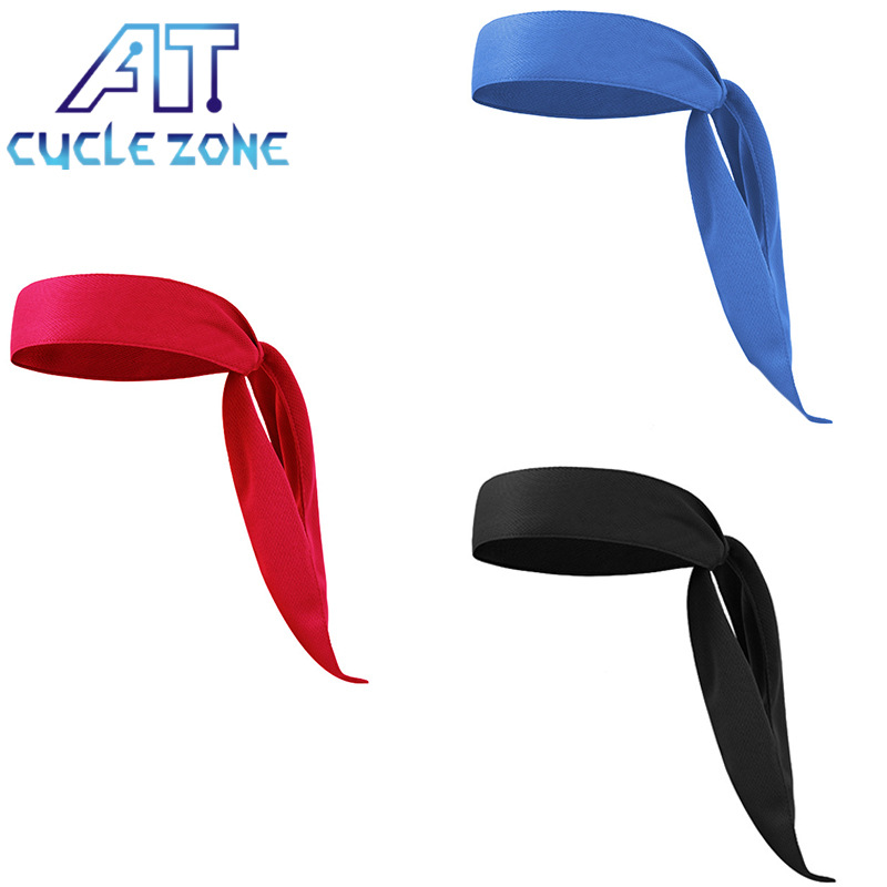 European and American Outdoor Solid Color Sports Antiperspirant Headscarf Running Tennis Basketball Fitness Pirate Headband Solid Color Trend