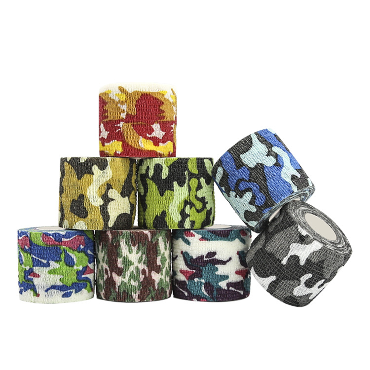 Camouflage Self-adhesive Bandage Self-adhesive Elastic Finger Bandage Outdoor Sports Ankle Protection Camouflage Elastic Bandage