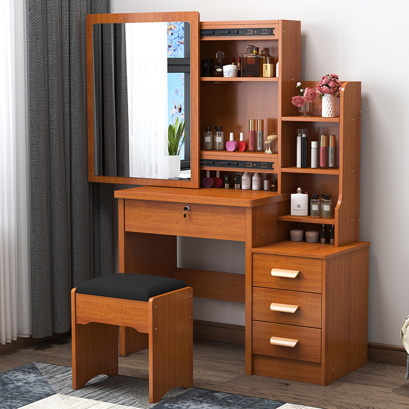 Cross-border Small Apartment Dressing Table Simple Integrated Cabinet Dressing Table Bedroom Rental House Storage Cabinet Dressing Table for Foreign Trade