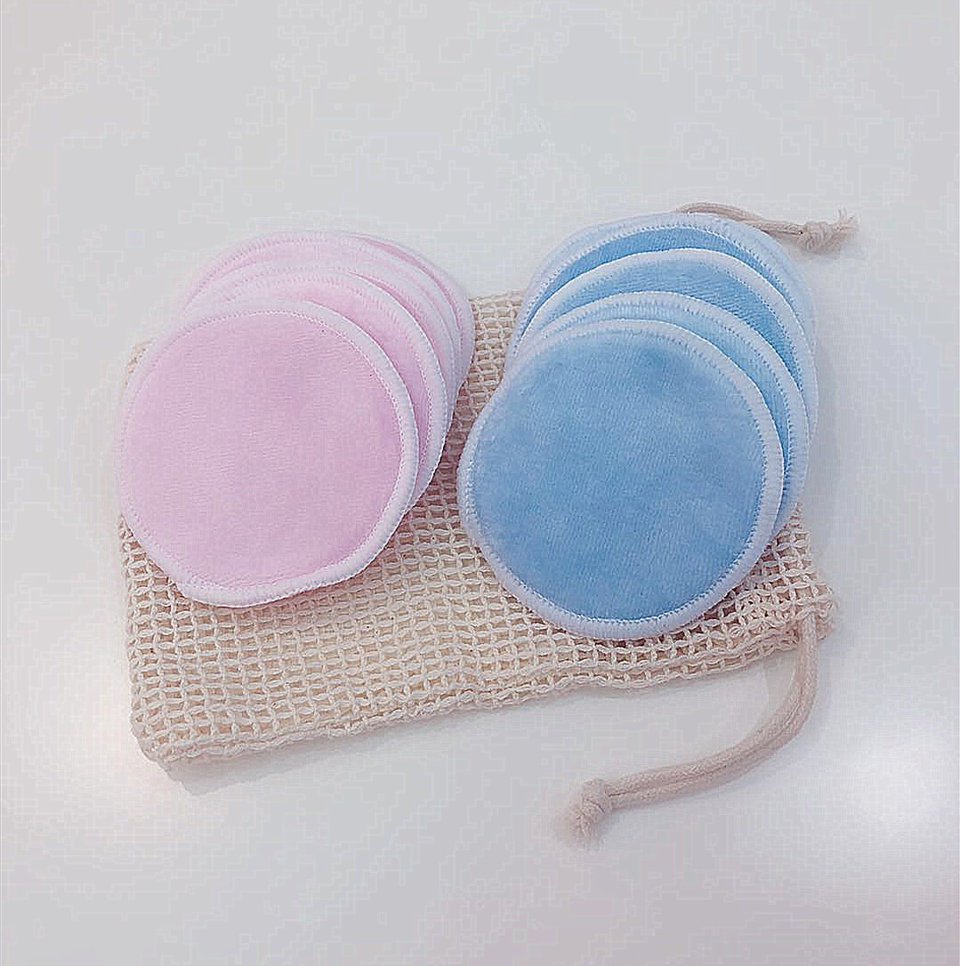 Sales of double-sided bamboo velvet makeup remover cotton pieces bamboo fiber makeup remover pad face powder puff easy to clean