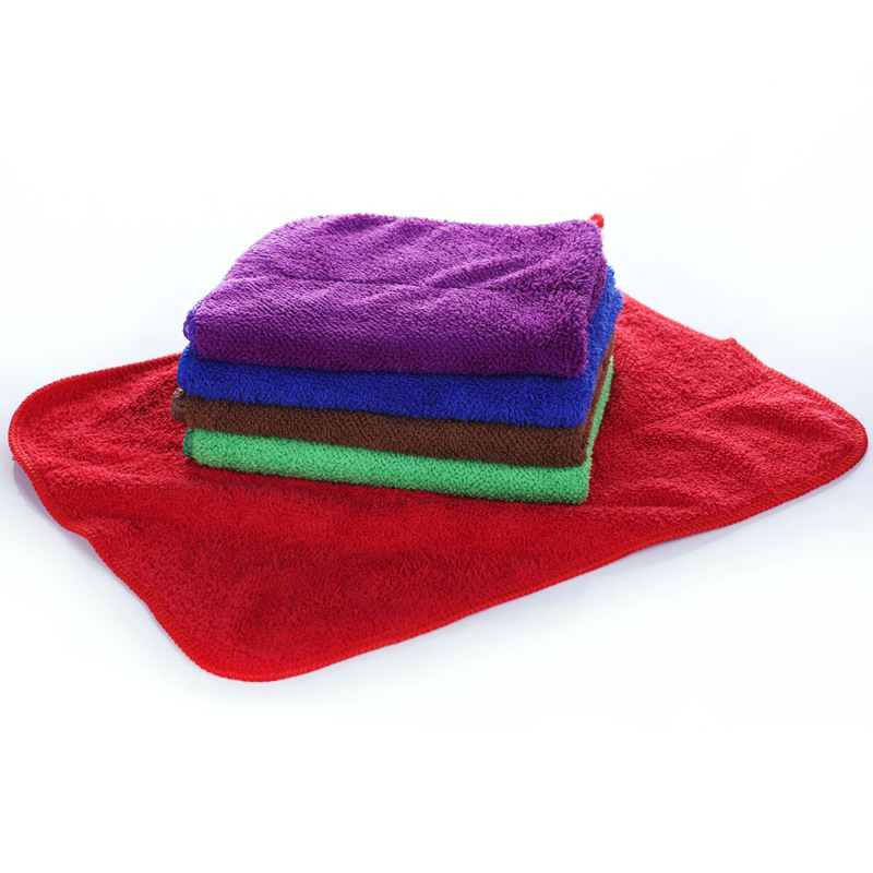 Coral fleece cloth square thick 400g 30*40 cleaning cloth cleaning cloth kitchen cloth wholesale factory outlet