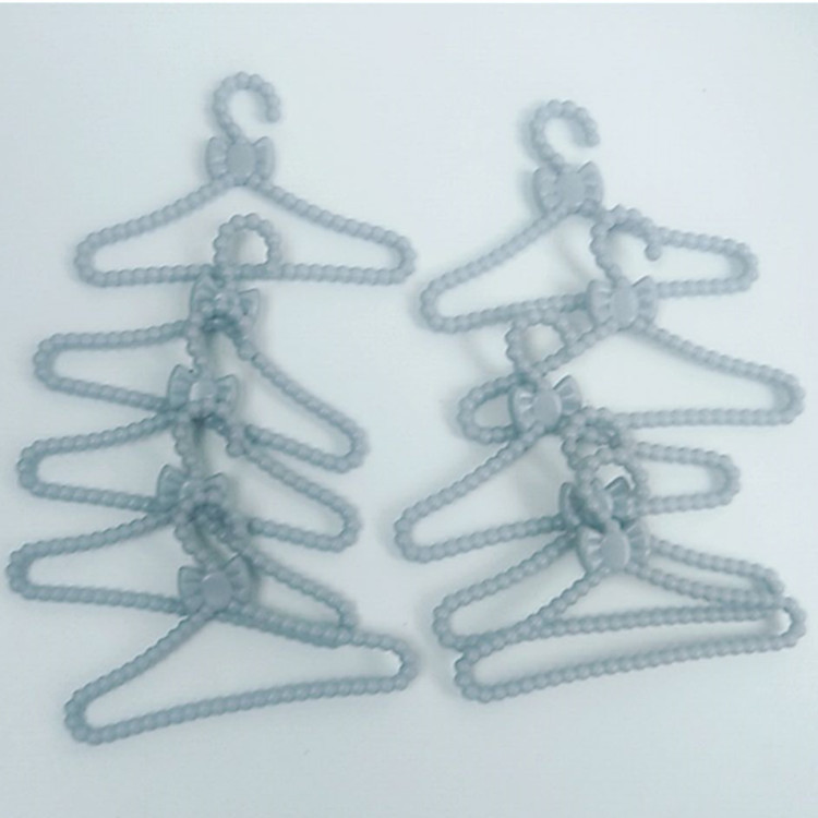 Barbie Doll New Hanger Silver Grey Hanger 10 Pack Doll Accessories, Stand