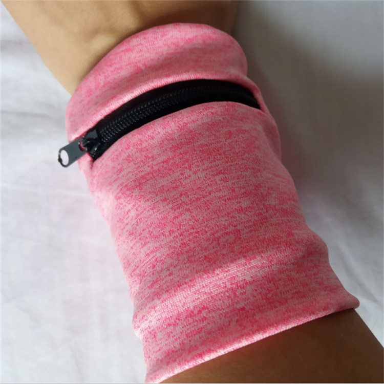 Sports Outdoor Wrist Bag Change Key Bag Summer Breathable Fabric Sweat Wrist Bag