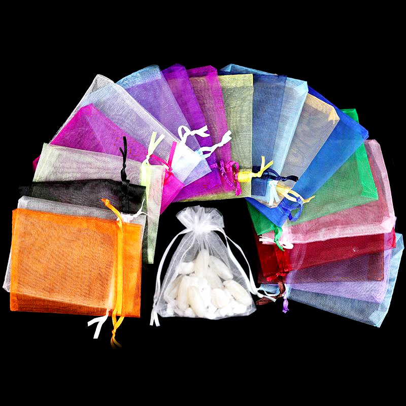 Yarn bag candy bag mesh bag cosmetics drawstring bag gift bag jewelry European bag root snow yarn bag jewelry packaging