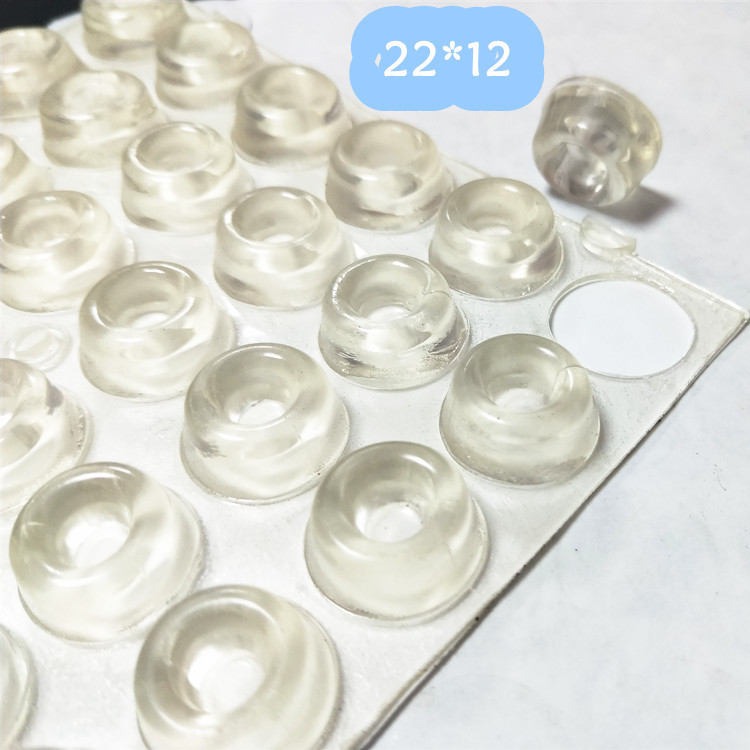 22*10mm高透明PVC衝突防止マット家具キャビネット消音自己粘着滑り防止クッションクッション|undefined