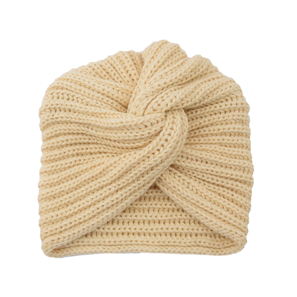 European and American Imitation Cashmere Cross Indian Hat Muslim Hat Wool Knitted Hat Pullover Hat Bohemian Baotou Hat
