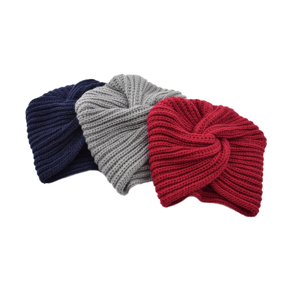 European and American Imitation Cashmere Cross Indian Hat Muslim Hat Wool Knitted Hat Pullover Hat Bohemian Baotou Hat