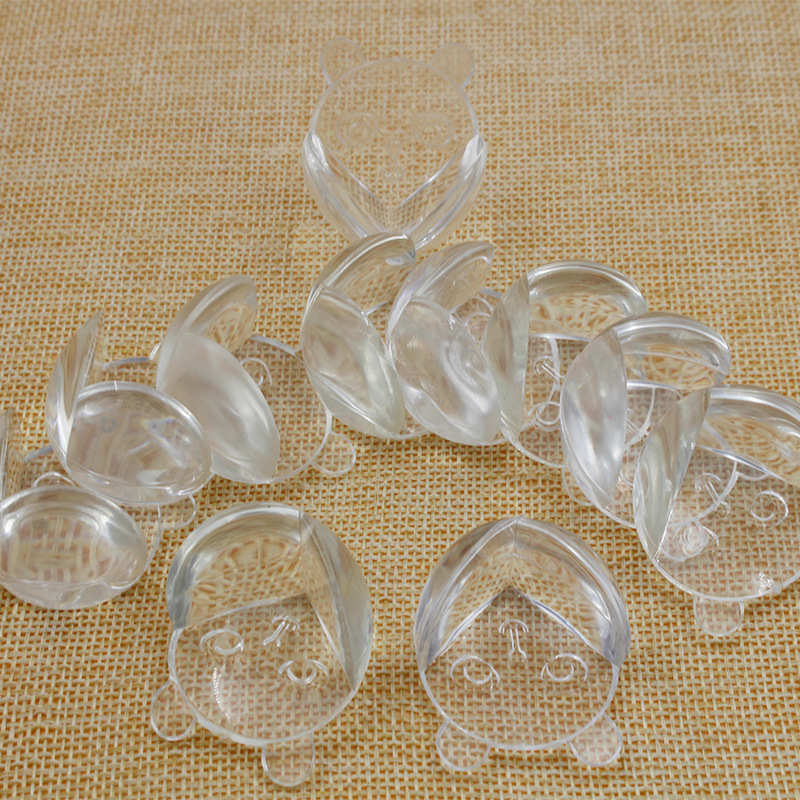 Transparent Anti-collision Ball Table Corner Protective Cover Baby Safety Table and Chair Table Corner Bear Silicone Anti-collision Corner
