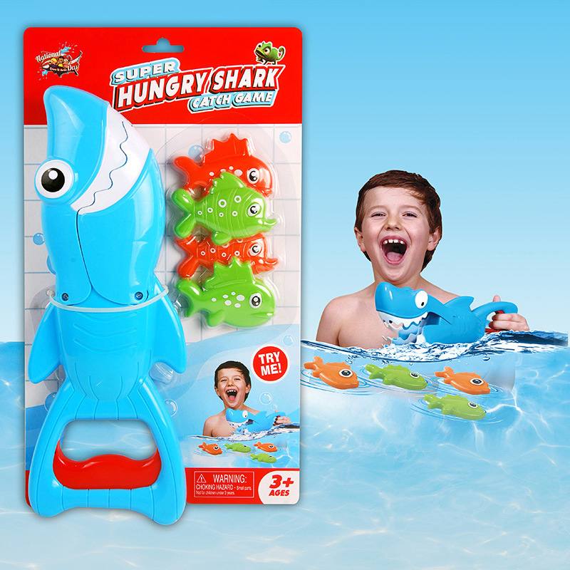 Taobao Hot Sale Hungry Shark Catching Small Fish Fishing Water Play Toys Children Bathing Water Play Educational Toys