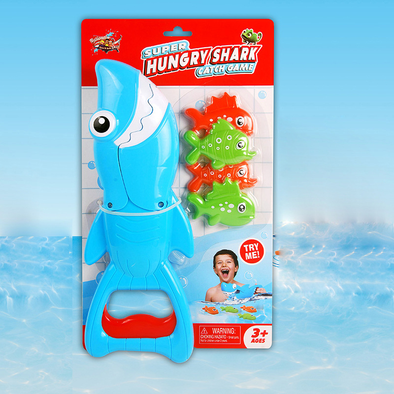 Taobao Hot Sale Hungry Shark Catching Small Fish Fishing Water Play Toys Children Bathing Water Play Educational Toys