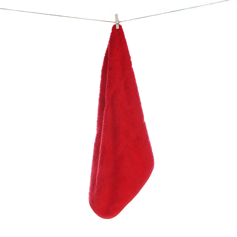 Coral fleece cloth square thick 400g 30*40 cleaning cloth cleaning cloth kitchen cloth wholesale factory outlet