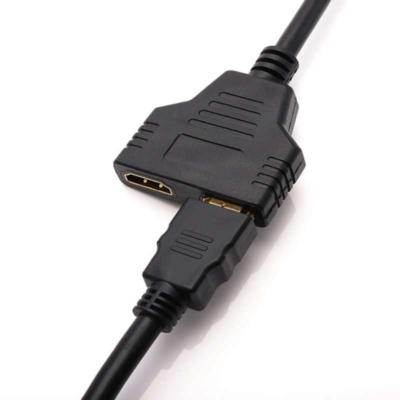 One-in-two-out distributor 1080p HDMI one-in-two line HD conversion line adapter 3D 1.4 version