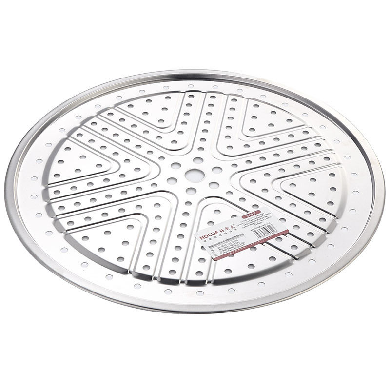 Factory Direct Supply Stainless Steel Steamer Thickened Waterproof Round Steamer Household Kitchen Steamer Steamer Plate High Foot Shelf