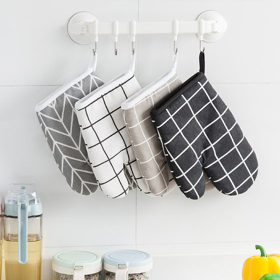 Microwave oven gloves thickened gloves heat insulation Kitchen home oven gloves