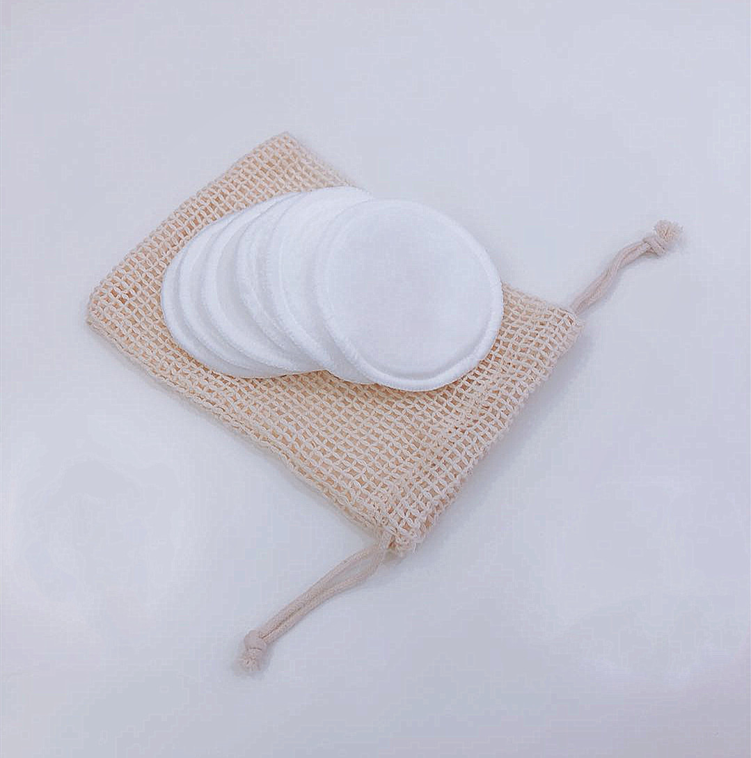 Sales of double-sided bamboo velvet makeup remover cotton pieces bamboo fiber makeup remover pad face powder puff easy to clean