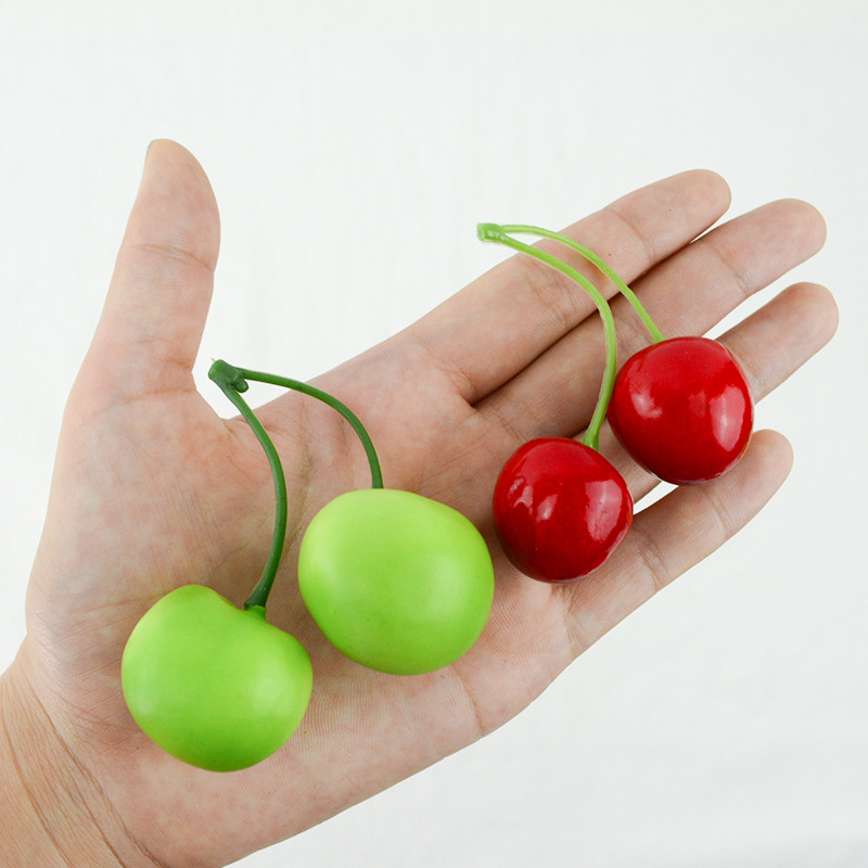 Strict selection of foam indoor home soft decoration props living room ornaments simulation fruit cherries model simulation Cherry