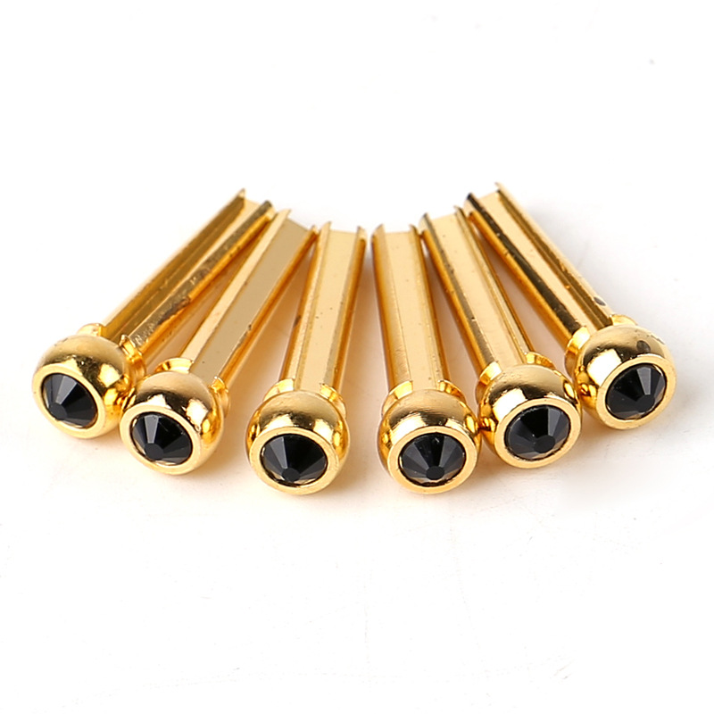 Spot wholesale extended sustain string stud fixed string stud brass acoustic guitar fixed string cone pure copper wood guitar string stud
