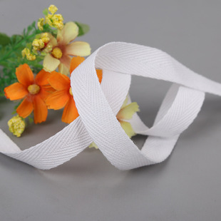 Factory Direct supply herringbone belt black white cotton belt in stock 0.6 ~ 8.0CM primary color dyed edge banding wholesale