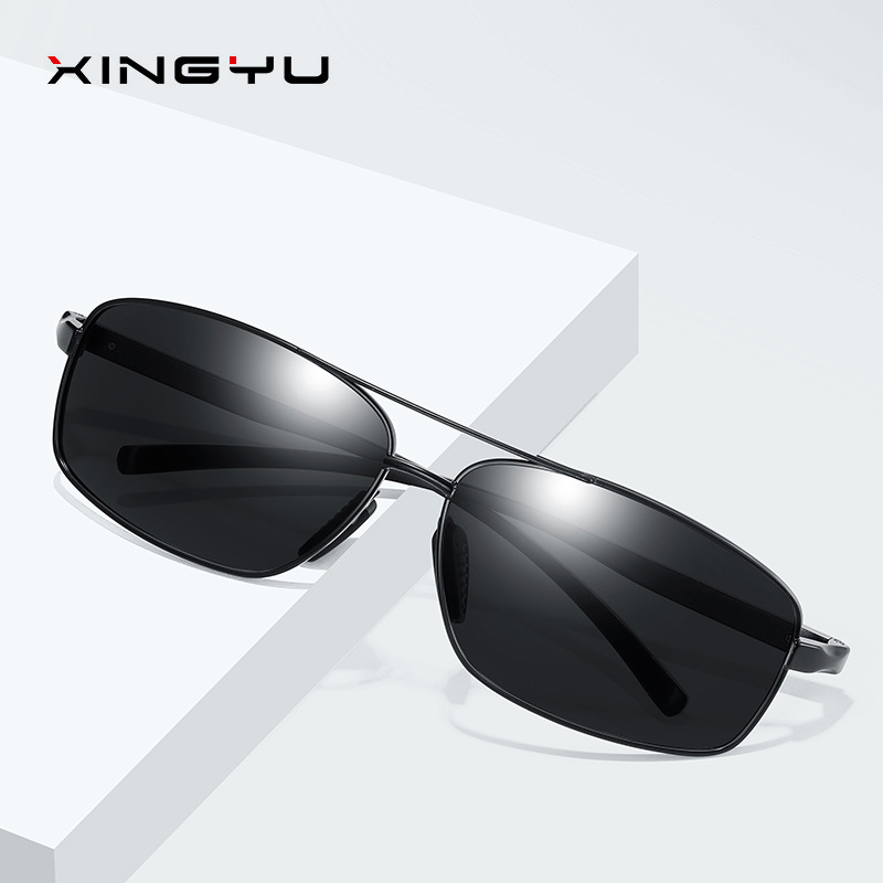 Men polarized sunglasses aluminum magnesium sunglasses square glasses driver sunglasses driving glasses wholesale 2458