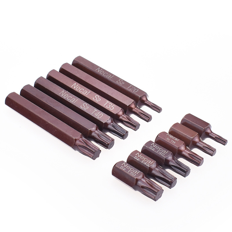 Nigao S2 hexagonal plum blossom electric batch head 10mm Auto Protection batch head S2 star batch bump batch screwdriver head T20-55